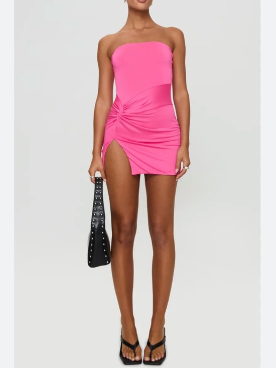 Princess Polly Dresses & Skirts - Princess Polly Electric‎ Avenue Strapless Pink Minidress New!
